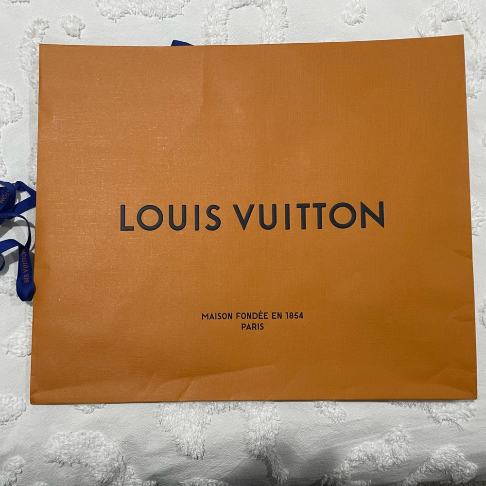Louis Vuitton shopping bag paper  19 x 16 x 9